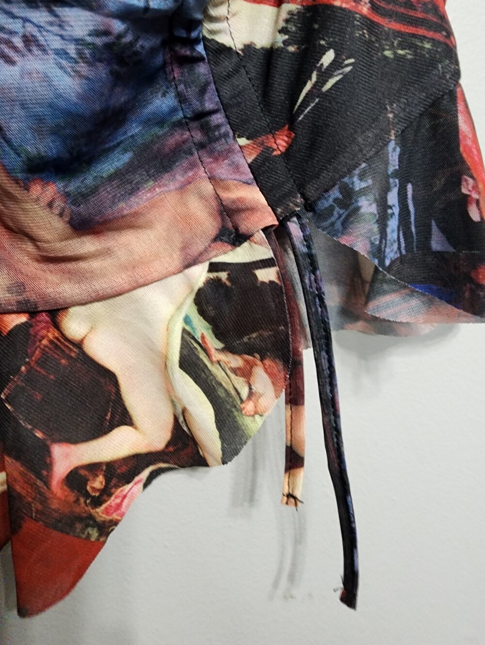 Multi-Color Renaissance Art Print Mini Dress - Picture 3 of 5
